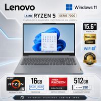 Laptop Lenovo IdeaPad Slim 3 15.6 FHD Ryzen 5 7520U 16GB LPDDR5 512GB SSD Radeon 610M 82XQ00N6LM