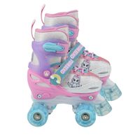 Patines oxie roller para niña ajustable S 31-34 oxie pro rosado morado