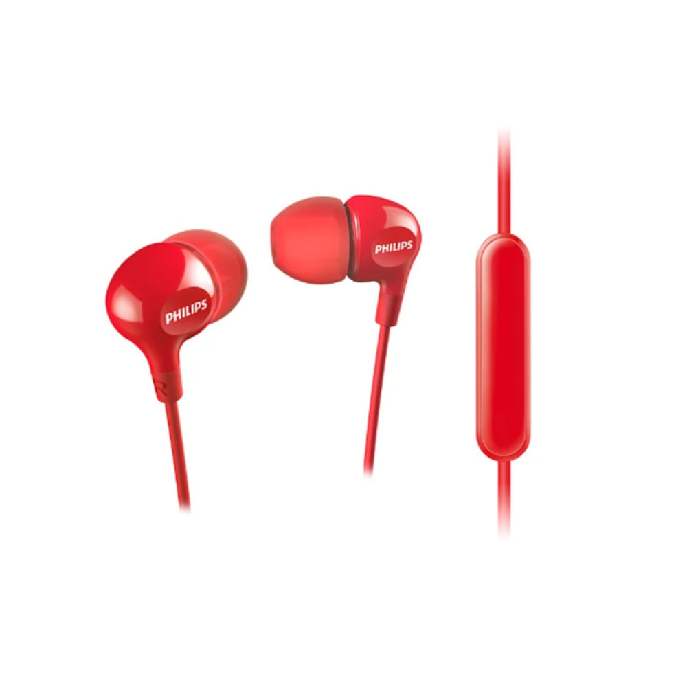 Audifonos con cable SHE3555 Philips - ROJO