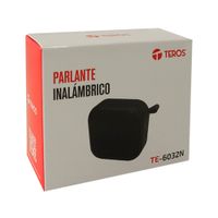 Parlante Inalámbrico Teros TE-6032N Bluetooth 5W FM USB MicroSD Negro