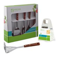 Set de 5 Utensilios de cocina con Rallador- Machacador M Madera Facusa