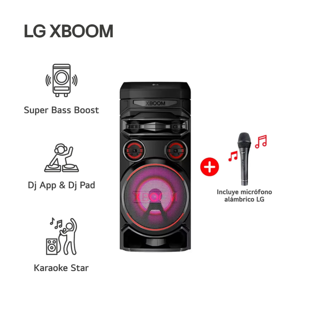 Parlante de torre bluetooth LG XBOOM RNC7