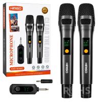 Micrófono Inalámbrico Kimiso MC Recargable Con 2 Micrófonos Pantalla Digital Y Receptor USB