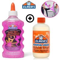 Pack Haz Slime Glitter Glow Fucsia