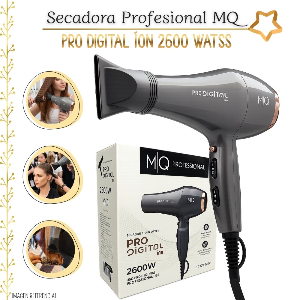 Secador Profesional de Cabello MQ Pro Digital - 2600W