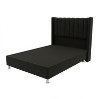 Cama Box Tarima 1.5 plazas Atlas Apanelada con Cabecera Alta