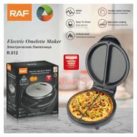 Máquina Para Omelette RAF R.512 Antiadherente 850W Con Doble Cámara De Cocción