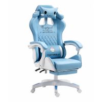 Silla Gamer Kawai Ergonómica Giratoria 360° Altura Regulable Reclinable Incluye Almohada 190422 -2