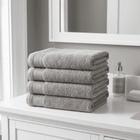 Pack de 04 Toallas Mano Ibiza Gris 41 x 74 cm