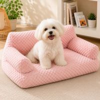 Sofá Cama Pequeño Color Rosado para Perros