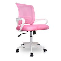 Silla de Oficina Ergonómica Ava con Soporte Lumbar - Fucsia