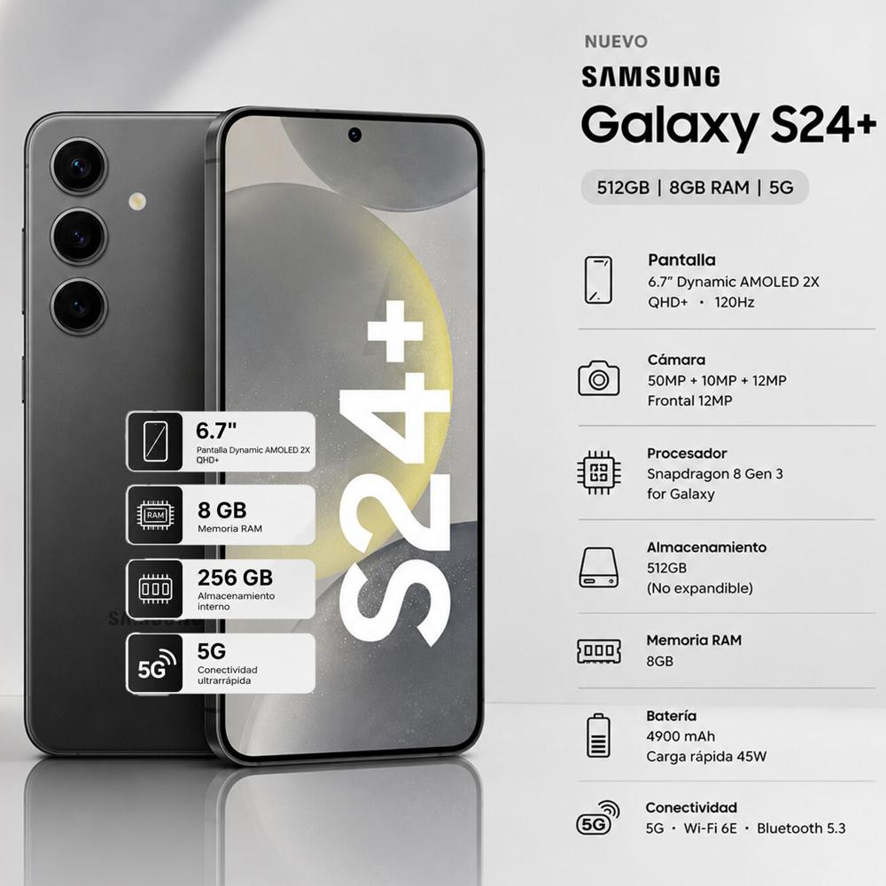 Celular Samsung Galaxy S24 Plus 512GB - 8GB 5G