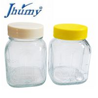 Pack Mini jarras Jhumy de 300 ml vidrio Compatible con Licuadoras Oster