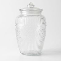 Contenedor Canister de Vidrio Labrado con Tapa Hermética Burkingan II 2000 ml