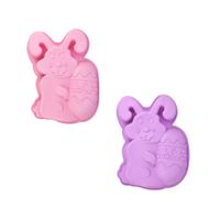 PASCUA - Moldes de silicona diseño conejo con huevito pascua