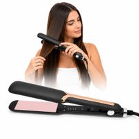 Plancha de Pelo Alisador Profesional para Cabello PTC HL2580 T 160 C-220 C Dorado