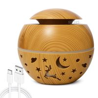 Humidificador Ultrasónico Con USB Y  Luz LED Multicolor
