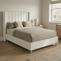 Cama Box Tarima Essenza + Cabecera Duna 1.5 Plazas - Blanco