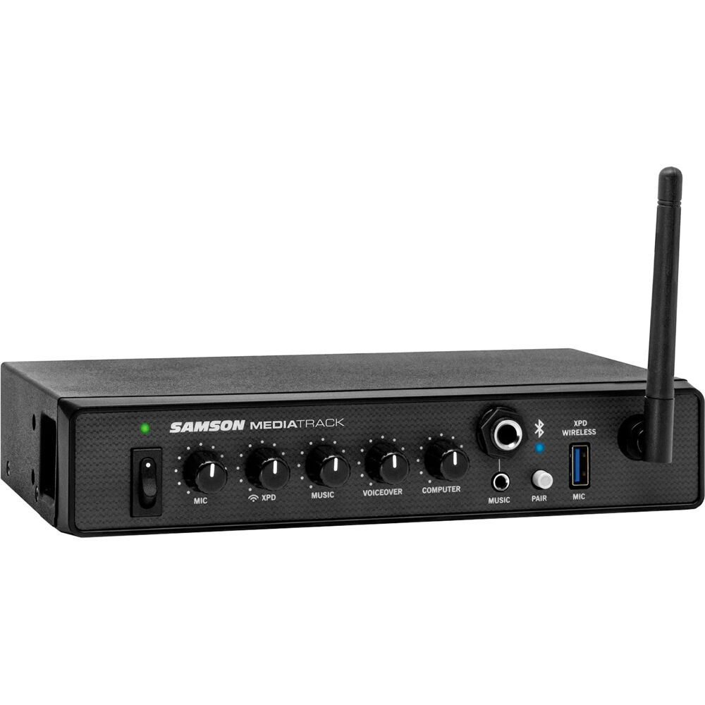 Samson Mezclador Rack-Montable SM4 de 4 Canales con Bluetooth, Entrada Combo XLR-1/4"", Con