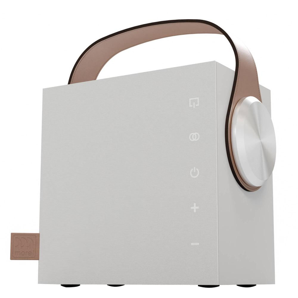 Morel Altavoz Bluetooth Portátil Biggie Minimal White 4"" Woofer, 20 Horas de Reproducció