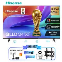 Televisor Hisense QLED 50 Full HD Smart Tv 50Q4SV -Rack Fijo