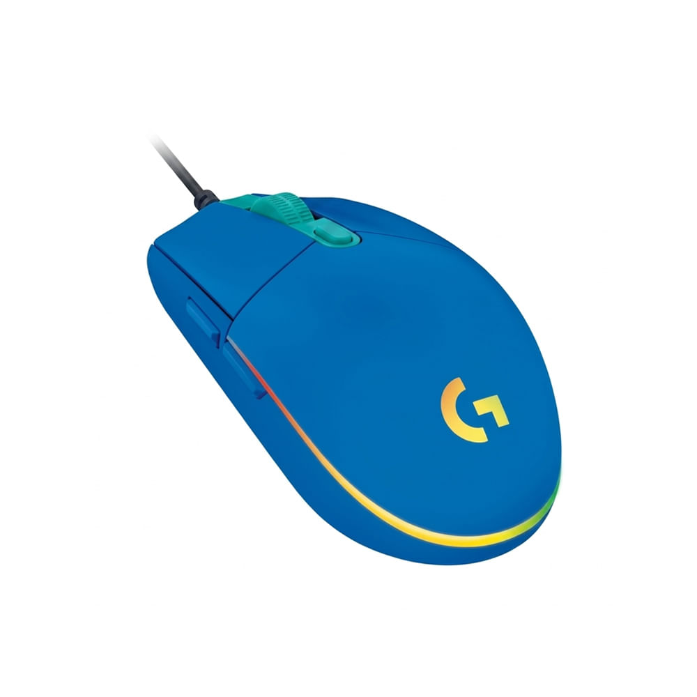 Mouse Logitech G203 Lightsync Optical 8000 Dpi Rgb Azul