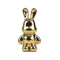 PASCUA - Adorno decorativo conejo dorado