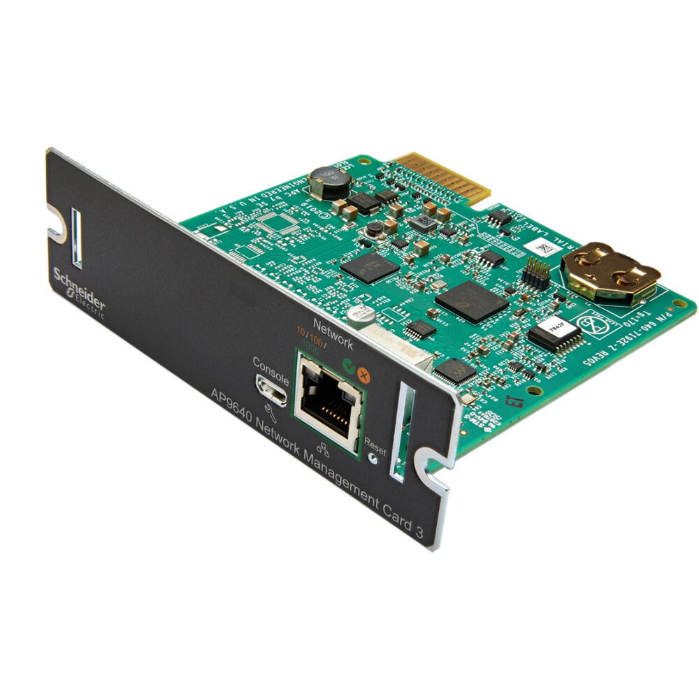 APC UPS Network Management Card 3 - Conectividad de Red, Soporta Velocidades GbE, Notifica