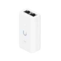 INJECTOR POE UBIQUITI U-POE 15W 48V DC 0.32A CON PROTECCIÓN Y PUERTO GIGABIT LAN  PN U-POE