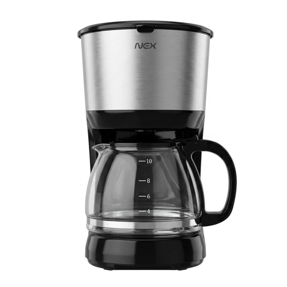 Nex Cafetera CDM7800 Eléctrica -Negro y Plata