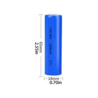 Pila Bateria Recargable De Li-ion 3.7 V 3300 Mah Icr18650 Icr-18650