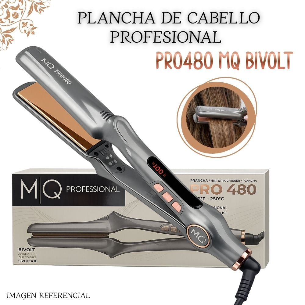 Plancha De Cabello MQ PRO480 MQ BIVOLT LED