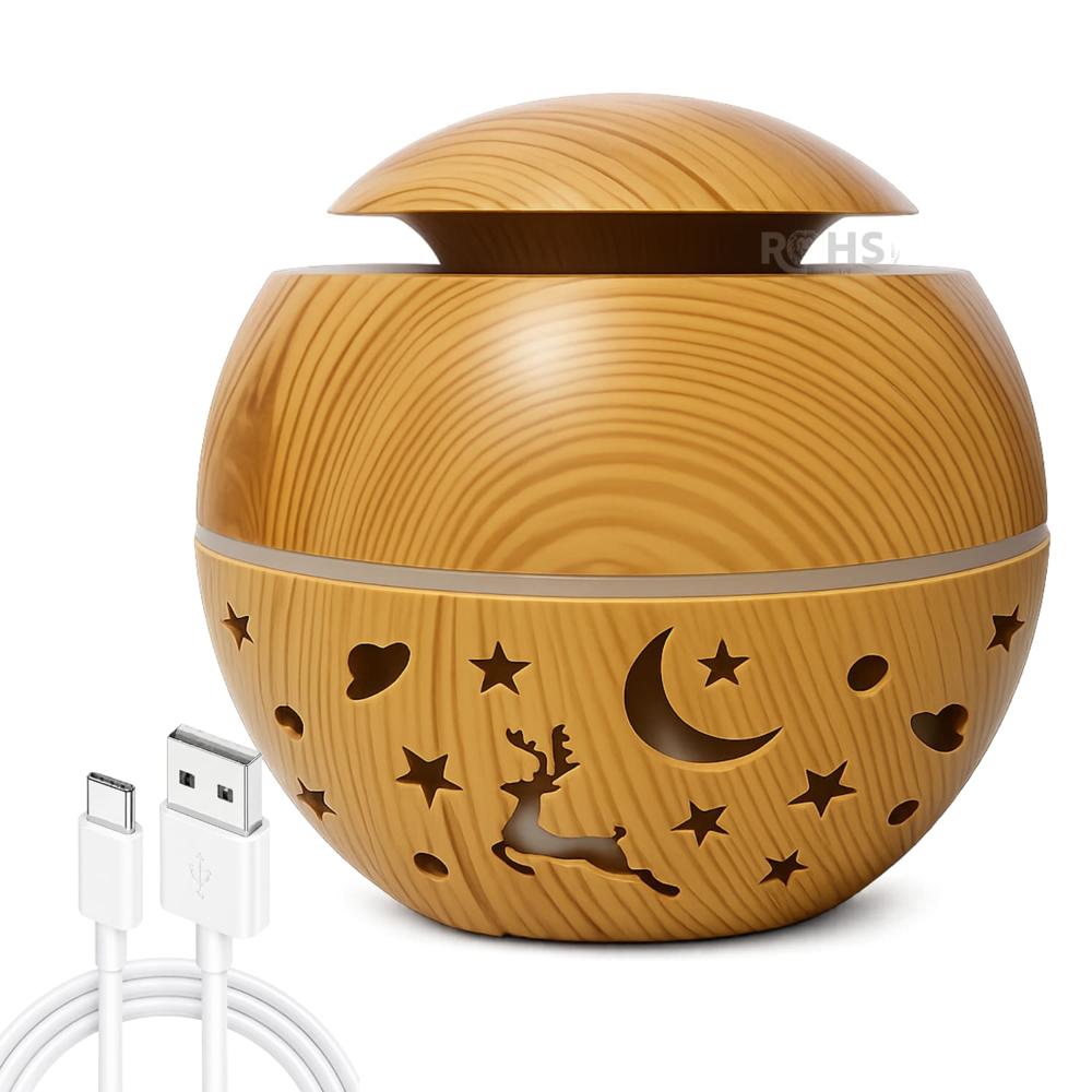 Humidificador Ultrasónico Con Luz LED Multicolor Y USB