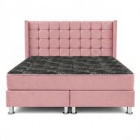 Combo Dormitorio Hypnos King Cuadros Modernos con Colchón