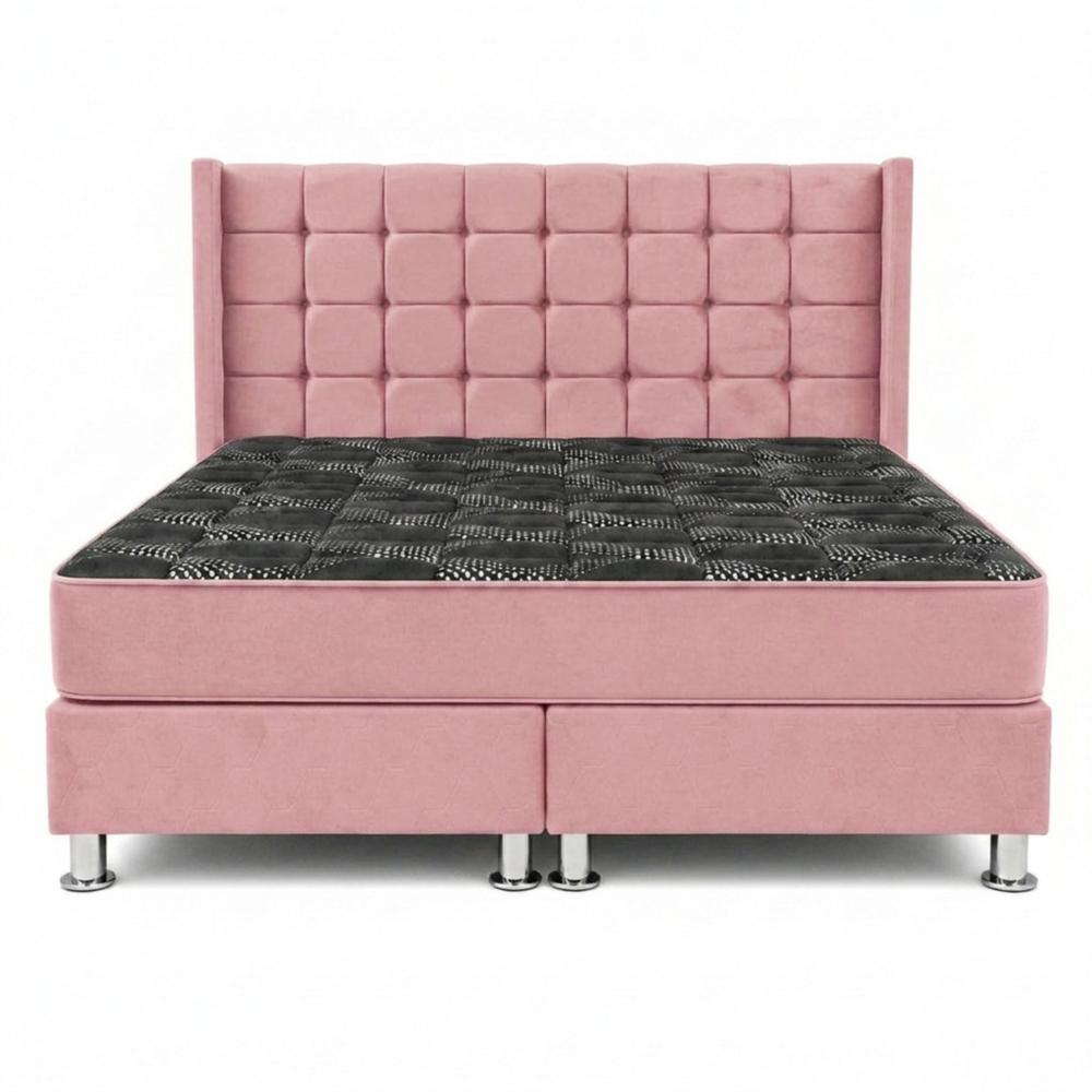 Combo Dormitorio Hypnos King Cuadros Modernos con Colchón