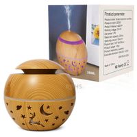 Humidificador Ultrasónico Con USB Y  Luz LED Multicolor