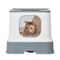 ARENERO BOX PLEGABLE XL para Gatos GRIS