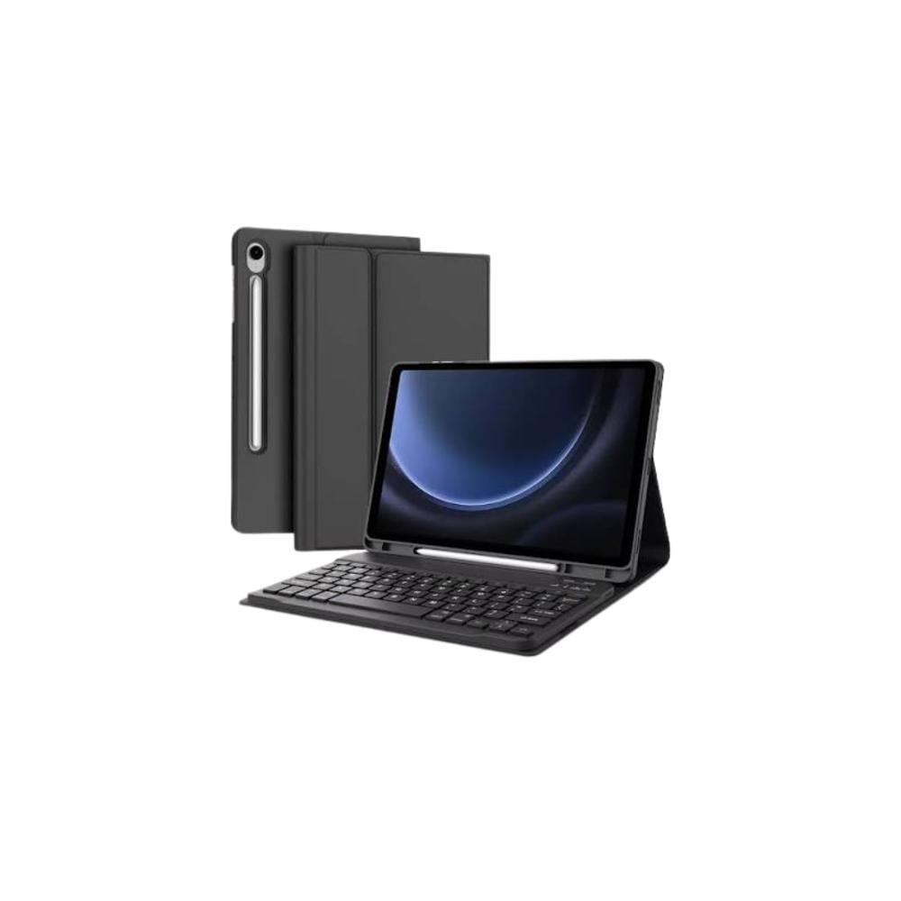 FUNDA SMART COVER CON TECLADO TOUCH PARA SAMSUNG GALAXY TAB S11 11PULGADAS 2025 NEGRO