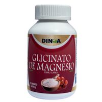 Glicinato de Magnesio  Dinoa Cápsulas 100 -Energía Relajación y Salud Muscular