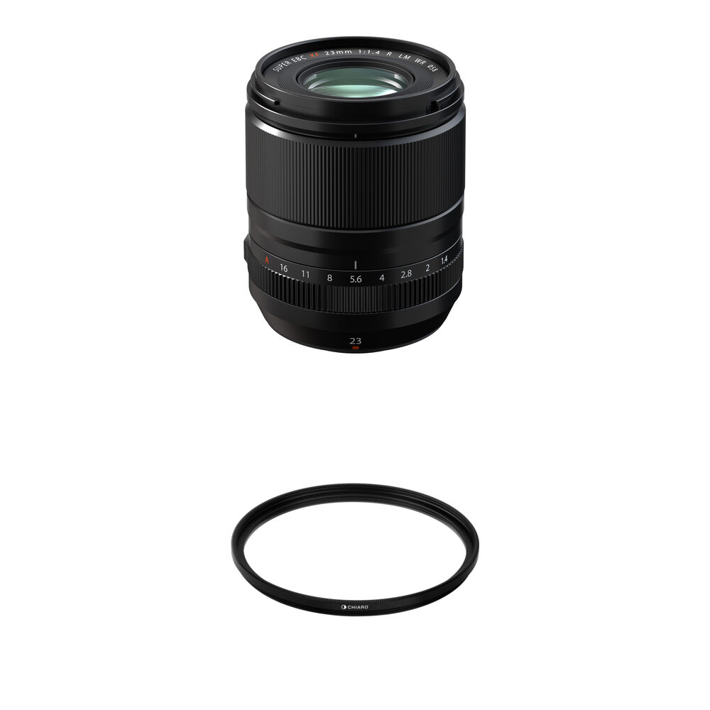 FUJIFILM XF 23mm f/1.4 R LM WR Lente con Filtro UV - Montura X, Apertura f/1.4 a f/16, Ele