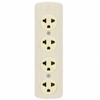 omacorriente Industrial Ultra Electric 4 Tomas 25A 250V Con Punto Tierra