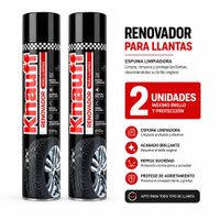 Limpiador Renovador Para Llantas Knauff Pack 2 UND 650ml Espuma Limpiadora Acabado Brillante