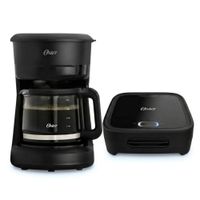 Combo Cafetera Oster 5tz BVSTDCS51B y Sandwichera Oster Compacta CKSTSM400