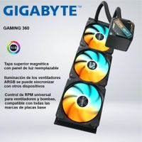 SISTEMA DE ENFRIAMIENTO GIGABYTE GAMING 360 ARGB