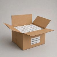 Caja de 50 rollos de 500 etiquetas adhesivas térmico directo 76x50mm TD blanco