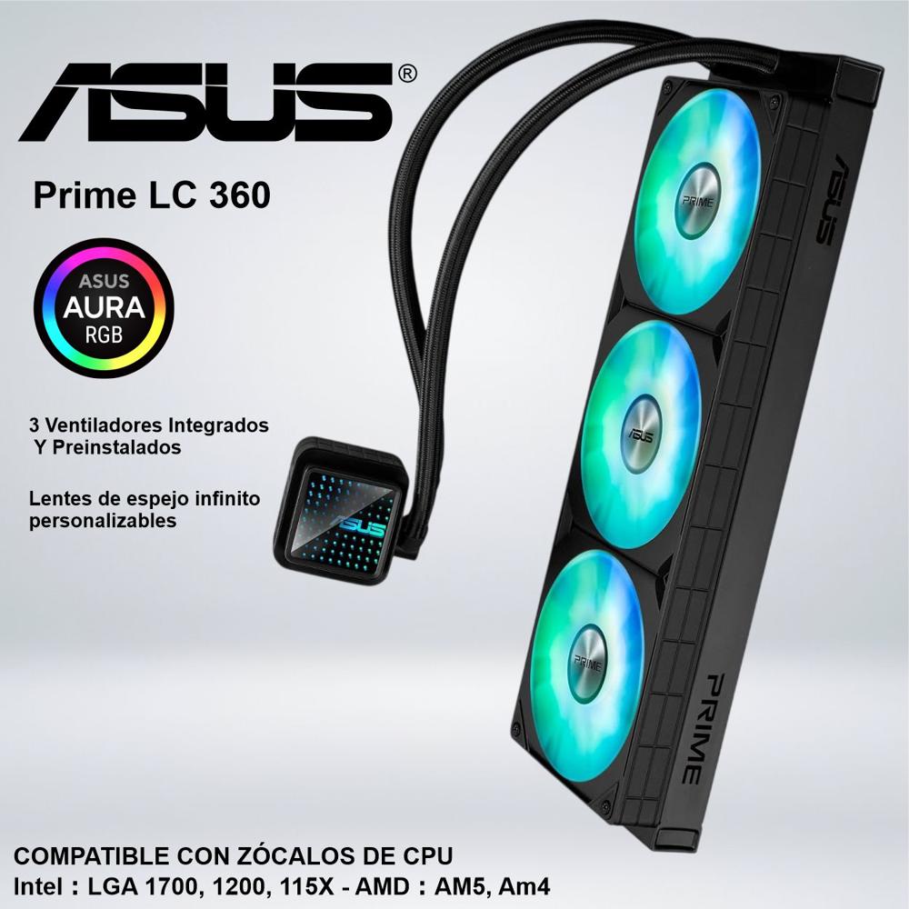 SISTEMA DE ENFRIAMIENTO LIQUIDO ASUS PRIME LC 360 ARGB