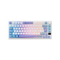 Teclado Gamer Royal Kludge RK M75 Inalámbrico Taro Milk K Silver Switch