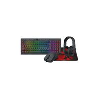 Combo Gamer Redragon 4 en 1 S147-SP Teclado K515 + Mouse M724 + Audífonos H211 + Mouse Pad P016