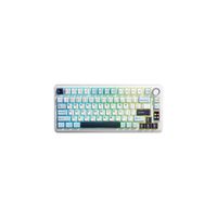 Teclado Gamer Aula S75 Pro Inalámbrico Inglés Seiya Switch Negro/Blanco/Morado