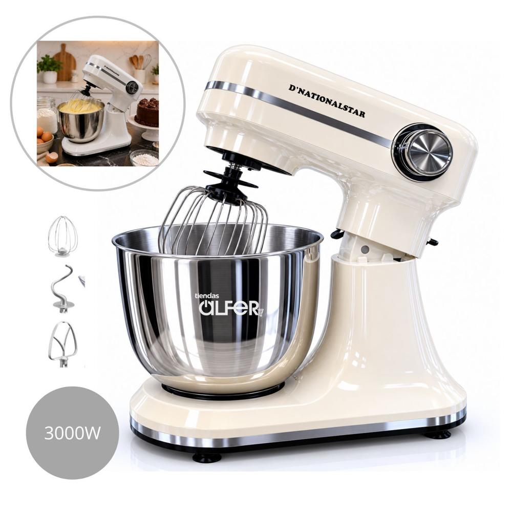 BATIDORA PLANETARIA DE 3000W DNATIONALSTAR BLANCA